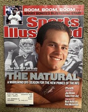 April 15, 2002 Tom Brady New England Patriots First RC FC Sports Illustrated