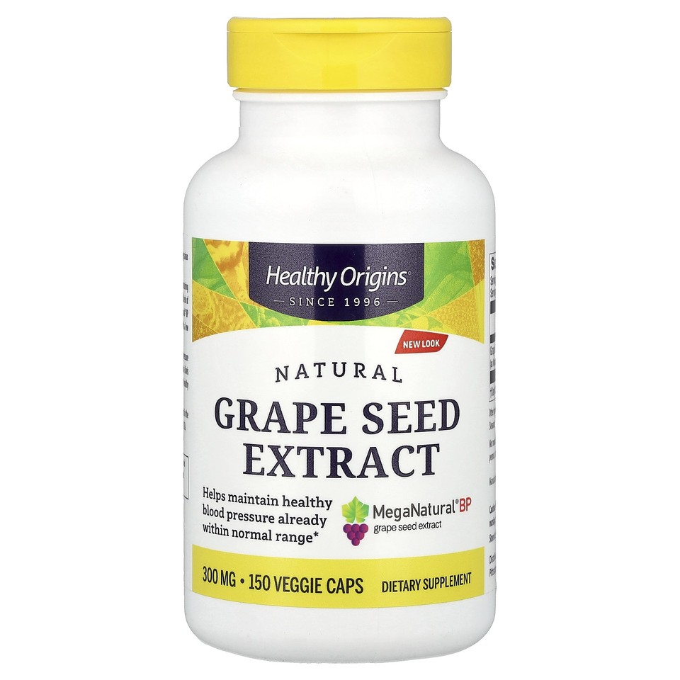 Natural Grape Seed Extract, 300 mg, 150 Veggie Caps