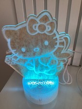 Hello Kitty… 3D Visualization LED Night Light USB Powered Desk , Bedside Lamp 