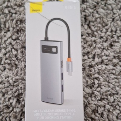 Baseus Metal Gleam 9-in-1 USB-C Hub w/ HDMI USB 3.0/2.0 USB-C 100W PD