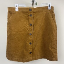 NWT J. Crew Corduroy Faux Button Front Mini Skirt Size 10 Lined New 79.50