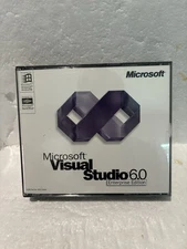 Microsoft Visual Studio 6.0 Professional Edition for Windows 98 NT With Key - VG