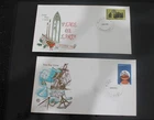 1966 AUSTRALIA CHRISTMAS + NAVIGATORS FDC X2 - PMK EUGOWRA