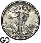 1918-D Walking Liberty Half Dollar *Key Date* AU+
