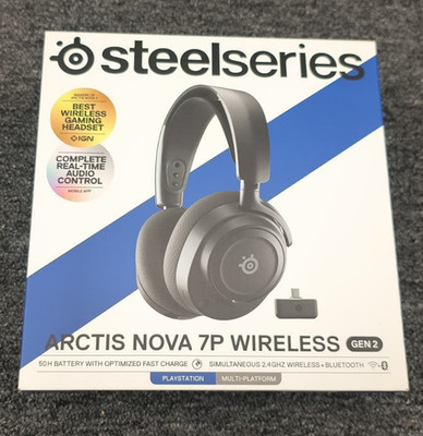 SteelSeries Arctis Nova 7P Wireless Gen 2 Headset   Black, Brand New Sealed