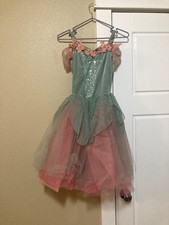 Dance Costume Ballet Green and Pink Weissman Xsmall Adult