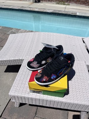 Nike SB Dunk Low Pro QS Black Multicolor Graphic DQ4488-001 2022  Neckface