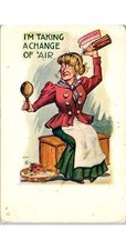 1906 Denver Postcard: Change of Air Peroxide Hair Bleach Humor H.H. Tammen
