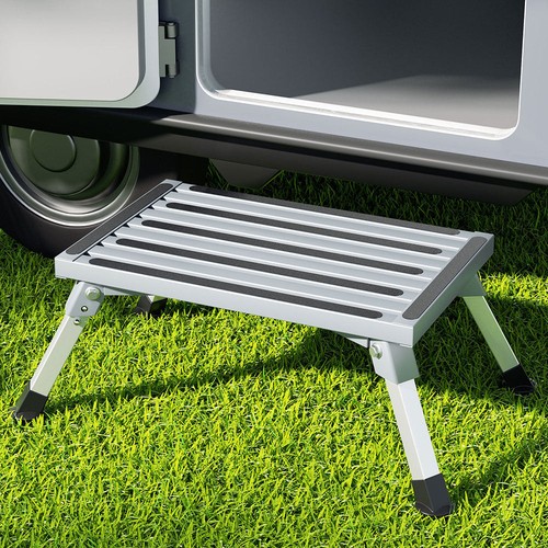 Weisshorn Caravan Step Folding Aluminium Step Ladder Stool - Picture 7 of 7
