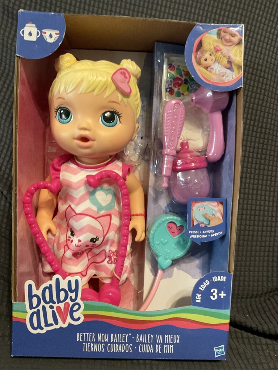 Baby Alive Better Now Bailey Doll Ages 3+ NEW IN BOX