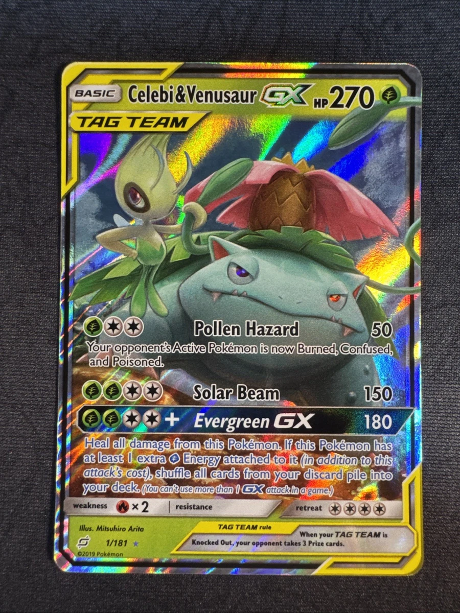 Celebi & Venusaur GX Pokémon TCG Cards for sale | eBay