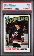 1976 Topps Hockey NHL #115 BRYAN TROTTIER HOF Rookie PSA 5 NM NY Islanders RC