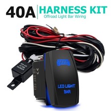 2-Lead Wiring Harness Kit ON-OFF Rocker Switc...