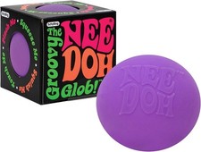 Schylling NeeDoh Original Groovy Glob Sensory Fidget Toy Purple New Sealed