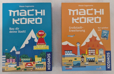 KOSMOS Machi Koro Grundspiel (692322) und Großstadterweiterung (692568)