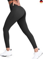 Yogaration Leggings Damen, Sport Leggings Mit Taschen High Waist Leggins