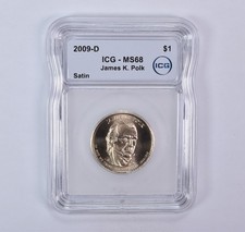 2009-D Presidential $1 James K Polk SMS Satin MS68 ICG