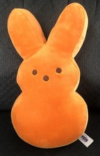 Cute Peeps Plush Stuffed Easter Bunny Super Soft Orange 12 Easter Gift