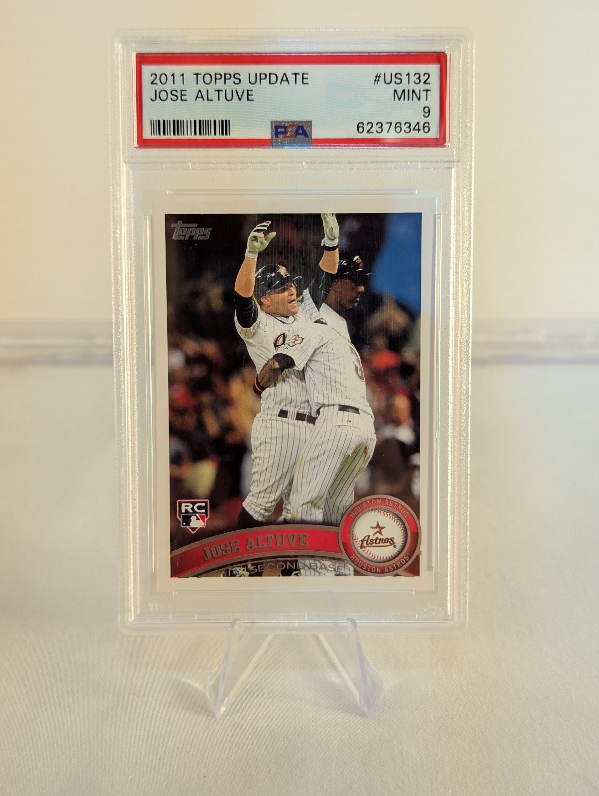 Jose Altuve - 2011 Topps Update Series #US132 Rookie PSA 9