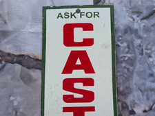 Vintage Ask For Castrol Motor Oil Porcelain Sign 124.
