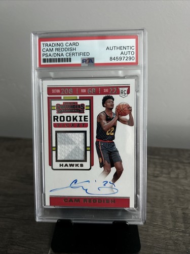 Cam Reddish Signed 2019-20 Panini Contenders Rookie Ticket Swatches