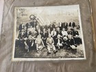 1920s Men Photo Anchor Flag Ribbon Badge Straw Boater Hat Antique Group — photo 3