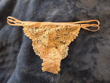 Aerie nude lace double strap G-string panties