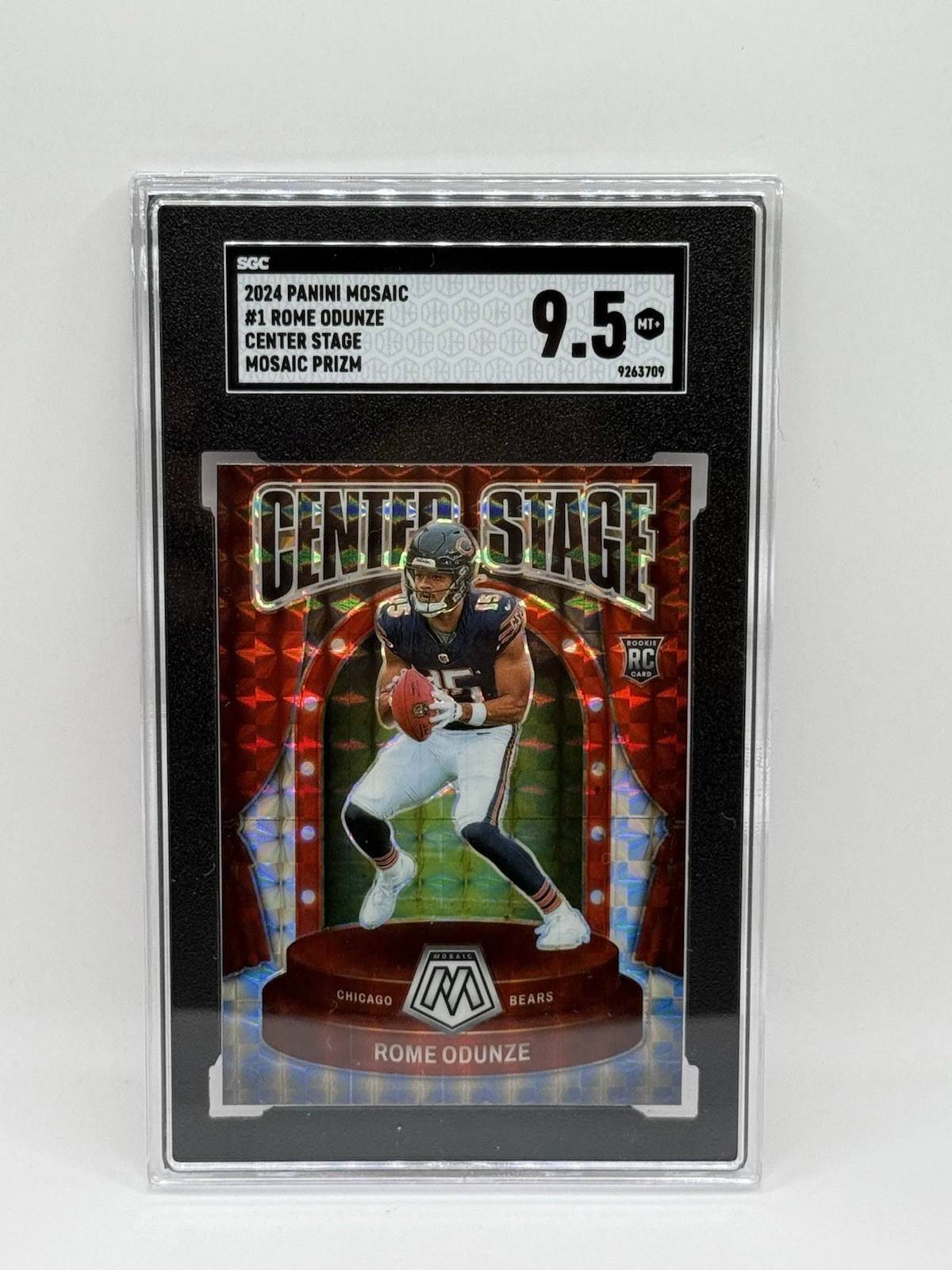 Rome Odunze Panini Mosaic Center Stage #1 Base