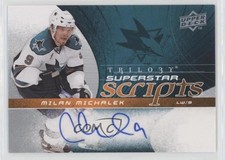 2008-09 Upper Deck Trilogy Superstar Scripts Milan Michalek #SS-MM Auto 0i5j