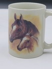 Horse-Mare-Foal-Colt Coffee Tea Ceramic Mug, Otagiri from Japan — photo 1