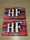 2 SONY HF60 C-60HFB Type1 Audio blank cassette tape new sealed