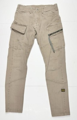 G-Star Raw Jeans Zip Pocket 3D Skinny Cargo 2.0 Men s 32x34 Measure 32x30 Khaki