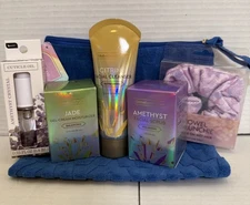 Global Beauty Care Gemstone Crystal Skincare Bundle Gift Set Christmas Holiday