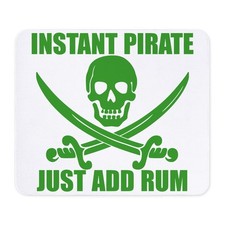 CafePress Green Instant Pirate Mousepad 789400237