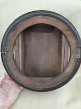 ANTIQUE FUSEE CLOCK CASE DIAL SURROUND AND BACK BOX