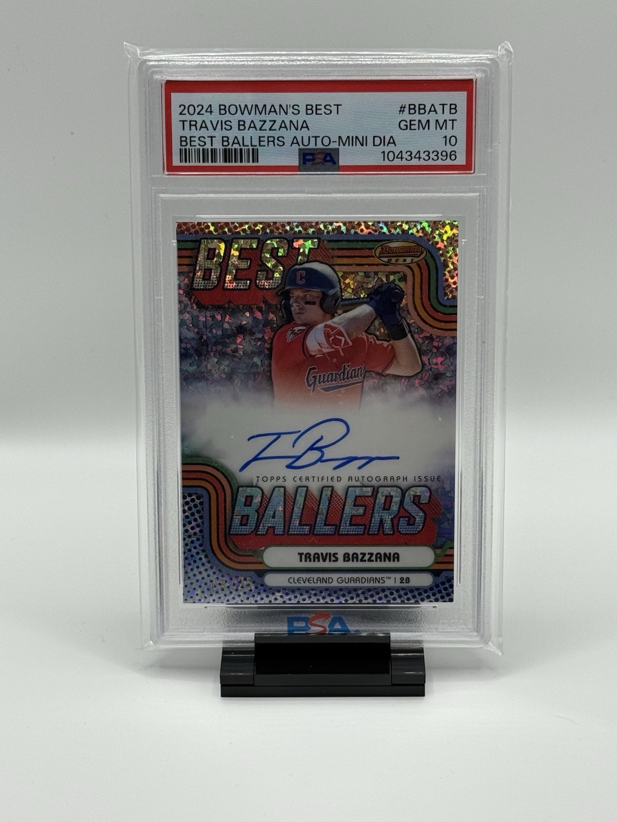 2024 Bowman's Best - Best Ballers Auto Travis Bazzana #BBA-TB Mini-Diamond /25