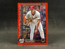2025 TOPPS SERIES 2 MITCHELL PARKER #684 HOLO RED FOIL PARALLEL 2/5 NATIONALS