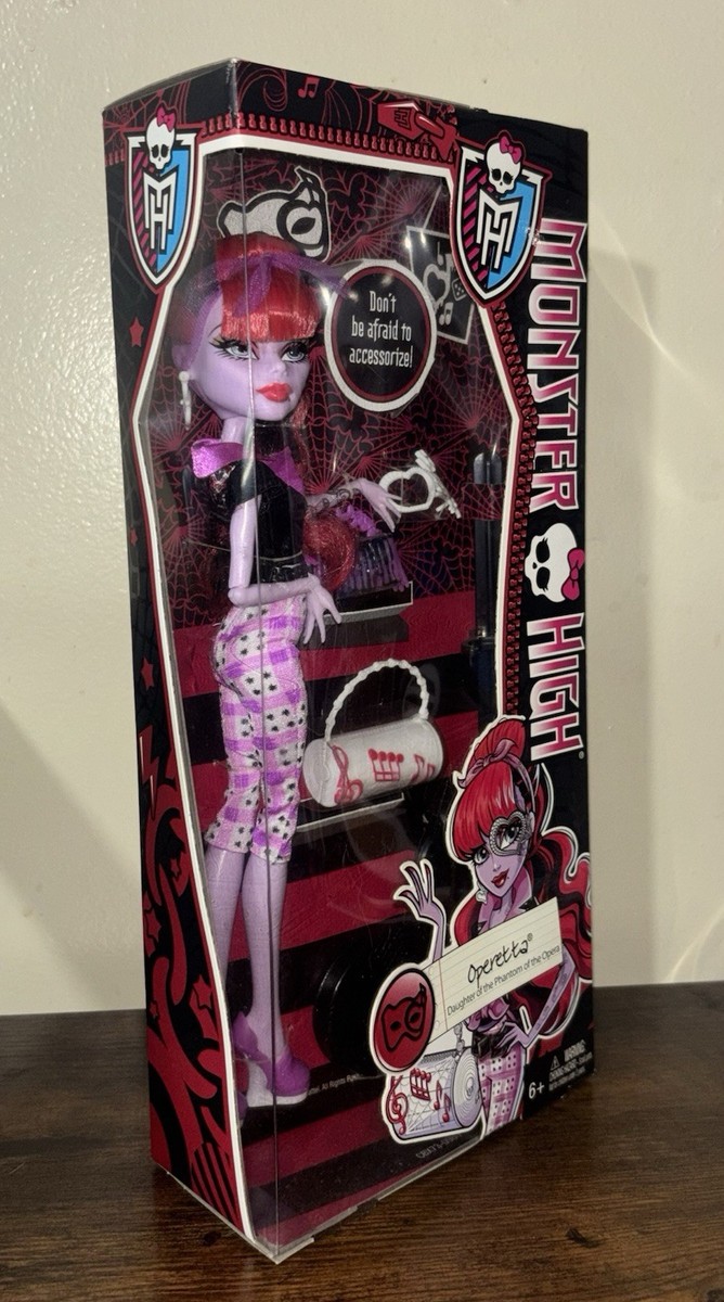 Monster High Scaritage I Heart Accessories Operetta Doll 2014 NIB