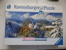 Ravensburger Neuschwanstein Castle 2000 Pc Panorama Jigsaw Puzzle Worked Once E2