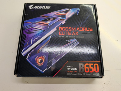 GIGABYTE B650M AORUS ELITE AX AM5 LGA 1718 AMD B650 M-ATX UNTESTED PARTS/REPAIR