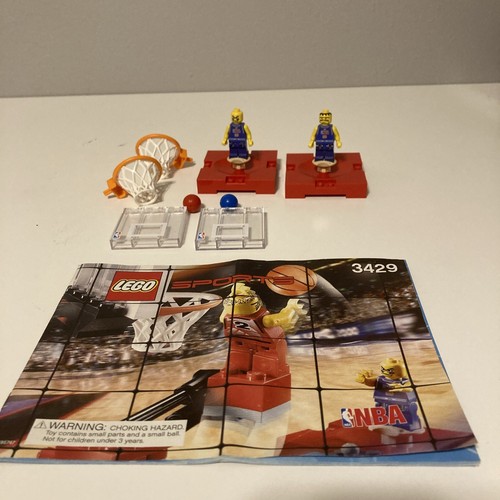 LEGO Sports NBA 3430 3429 Basketball Court Figures Balls Hoop Net Minifigure Lot
