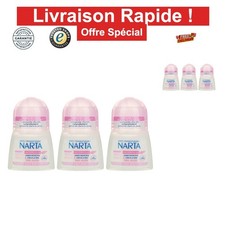 NARTA Déodorant Bille Femme Anti-Transpirant Bio 48h 50 ml Lot de 3