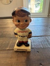 Washington Senators  Boy Face Nodder Bobblehead Bobble White Base Nationals