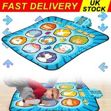 Single/Double User Dance Mats Adults Kid Musical Play Mat with 8 Built-In Music