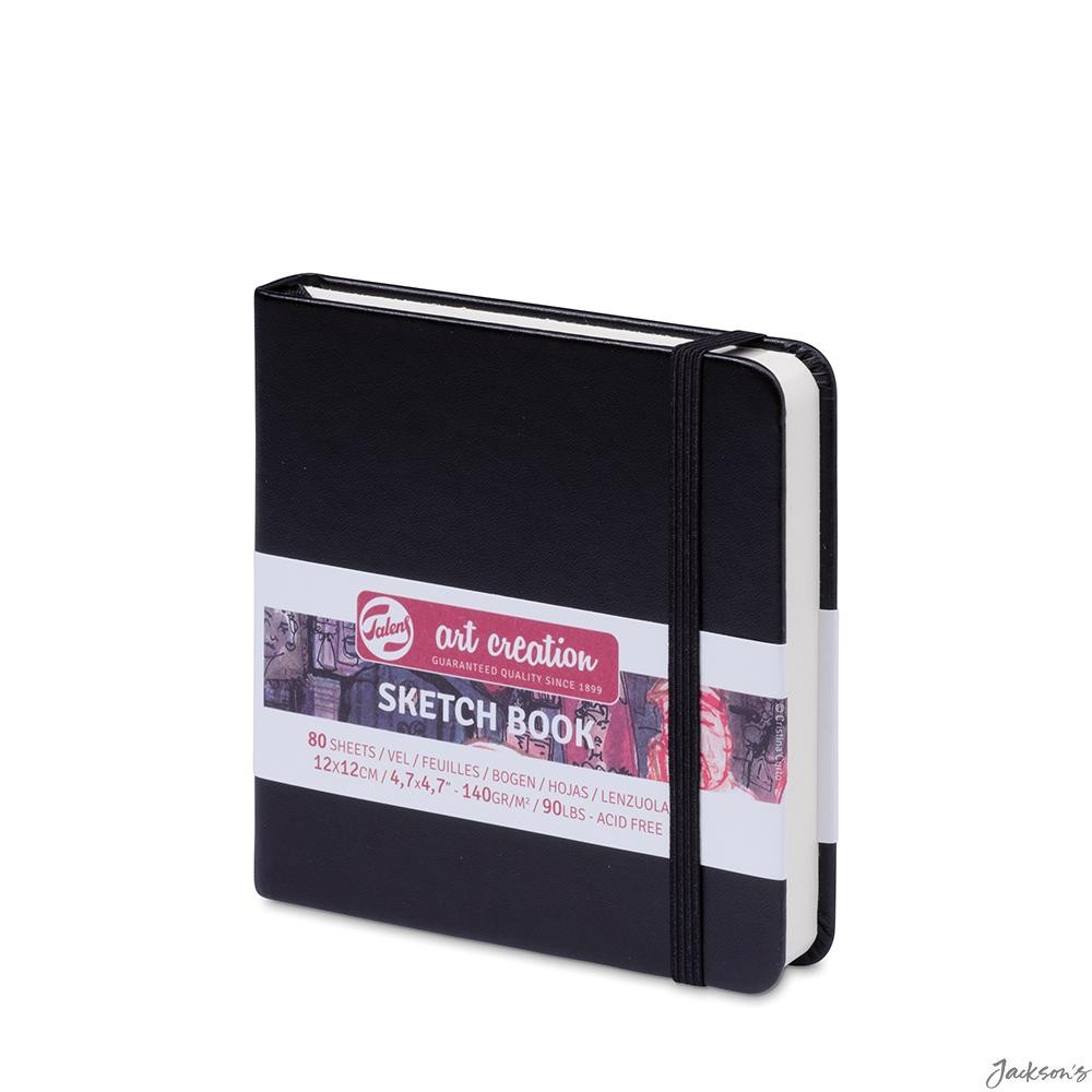 Royal Talens Art Creation Hardback Sketchbook Imitation Leather 12x12cm For S...