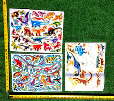 Melissa Doug Reusable Sticker Prehistoric Dinosaur Animal Stickers 3 pages EUC