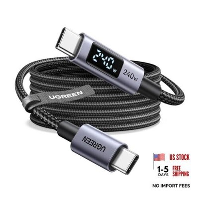 UGREEN USB-C to USB-C 240W Fast Charging Cable with Digital Display for 6.6FT