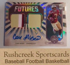 2020 Panini Legacy #FD-CA Cam Akers Futures Dual Patch Auto Silver /299