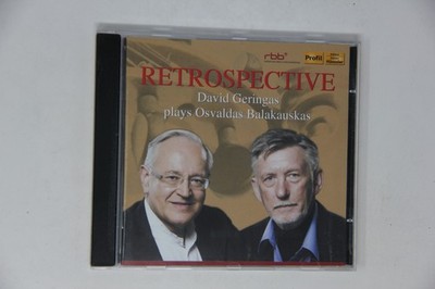 Retrospective David Geringas Plays Osvaldas Balakauskas CD Album