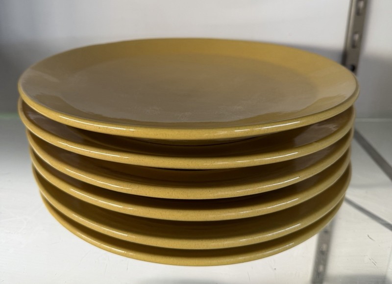 Frankoma 6F Autumn Harvest Dinner Plates.  Set Of 6.  New.